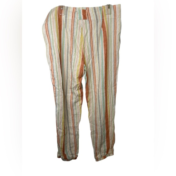 Indigo Rein High-Rise Striped Paperbag-Waist Jogger Pants Large - Picture 2 of 6
